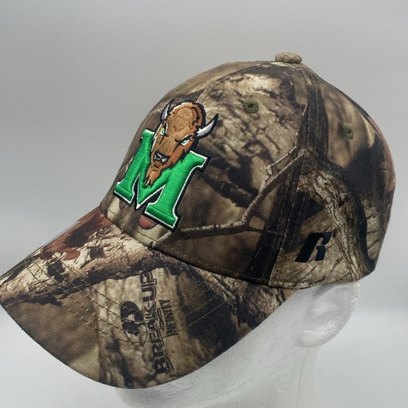 Marshal Thundering Herd Russell Camo Cap Hat Adult Size  Adjustable - Picture 2 of 6